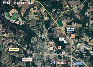 2032 Sylvester Dr, Moultrie, GA - AERIAL  map view