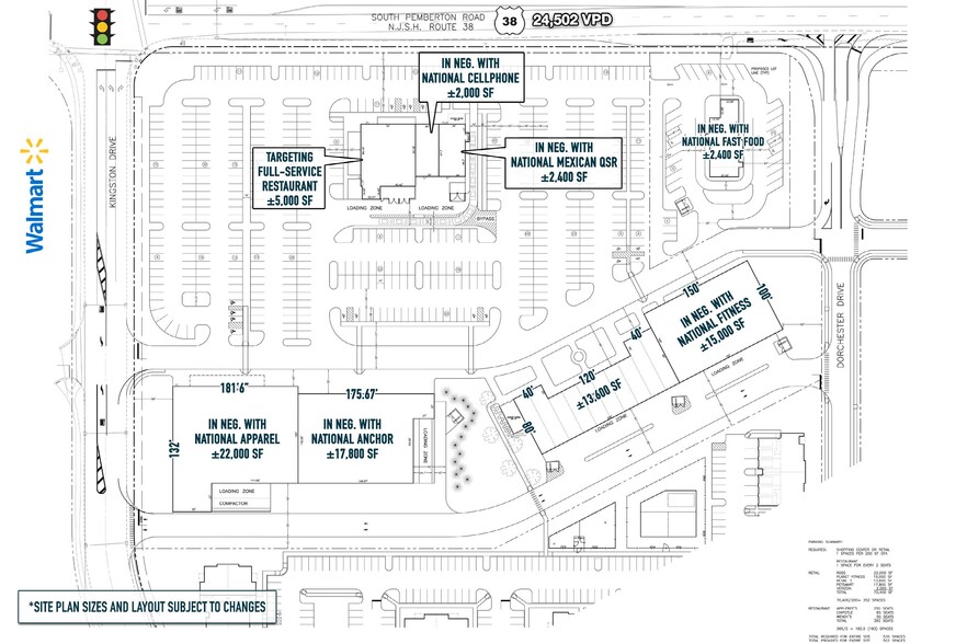 1775 Route 38, Lumberton, NJ for rent - Site Plan - Image 2 of 7