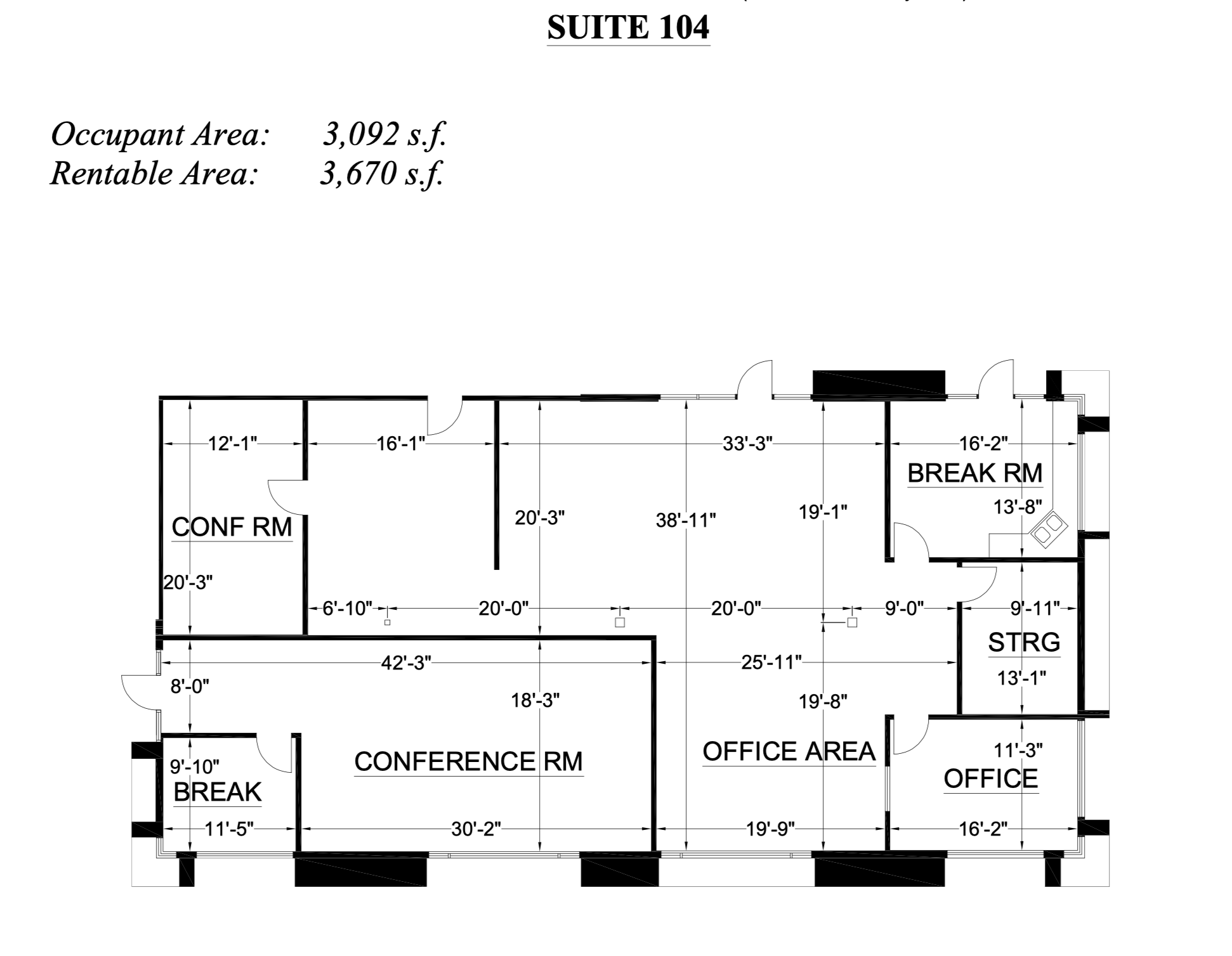 3821 W Charleston Blvd, Las Vegas, NV to rent Floor Plan- Image 1 of 9