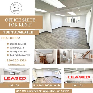 More details for 621 W Lawrence St, Appleton, WI - Office for Rent