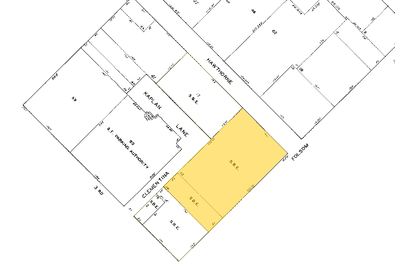 680 Folsom St, San Francisco, CA for rent - Plat Map - Image 2 of 5