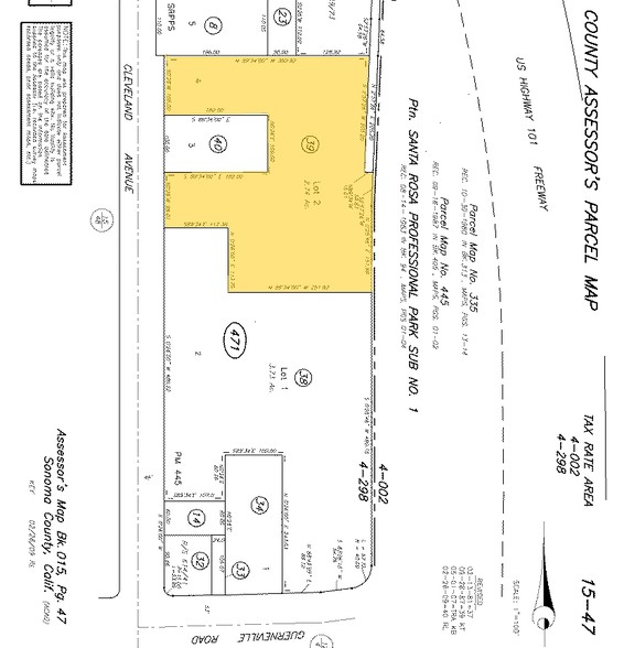 2230 Cleveland Ave, Santa Rosa, CA for rent - Plat Map - Image 2 of 5