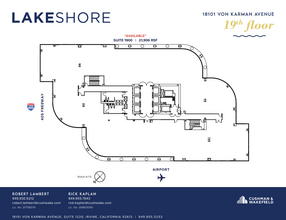 18101 Von Karman Ave, Irvine, CA for rent Floor Plan- Image 2 of 5