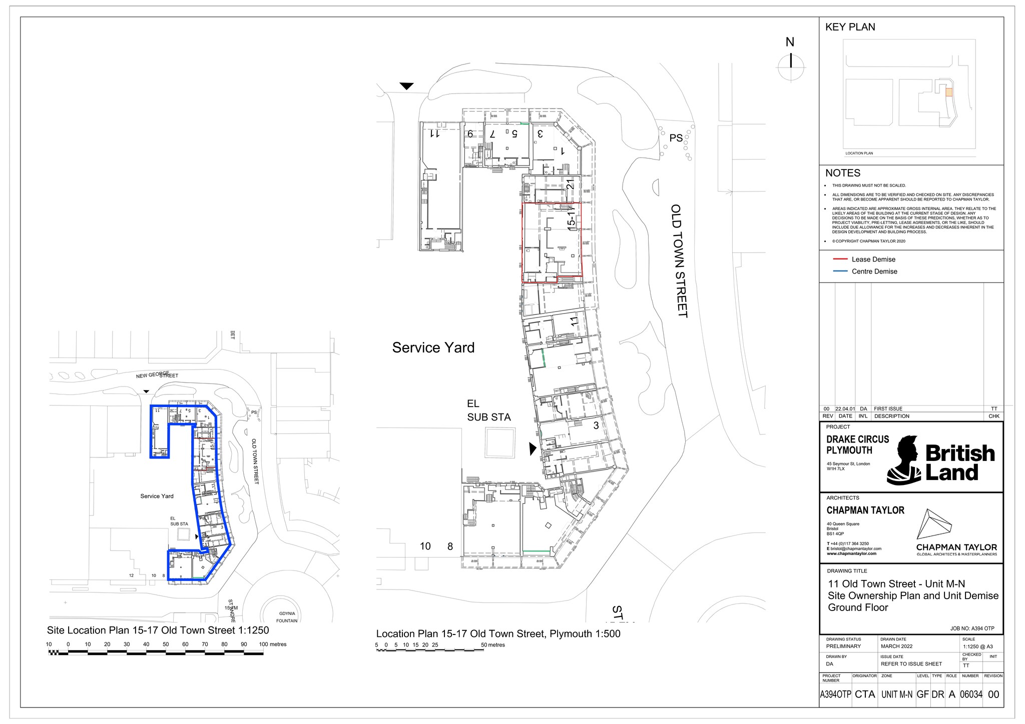 15-21 Old Town St, Plymouth to rent Site Plan- Image 1 of 10