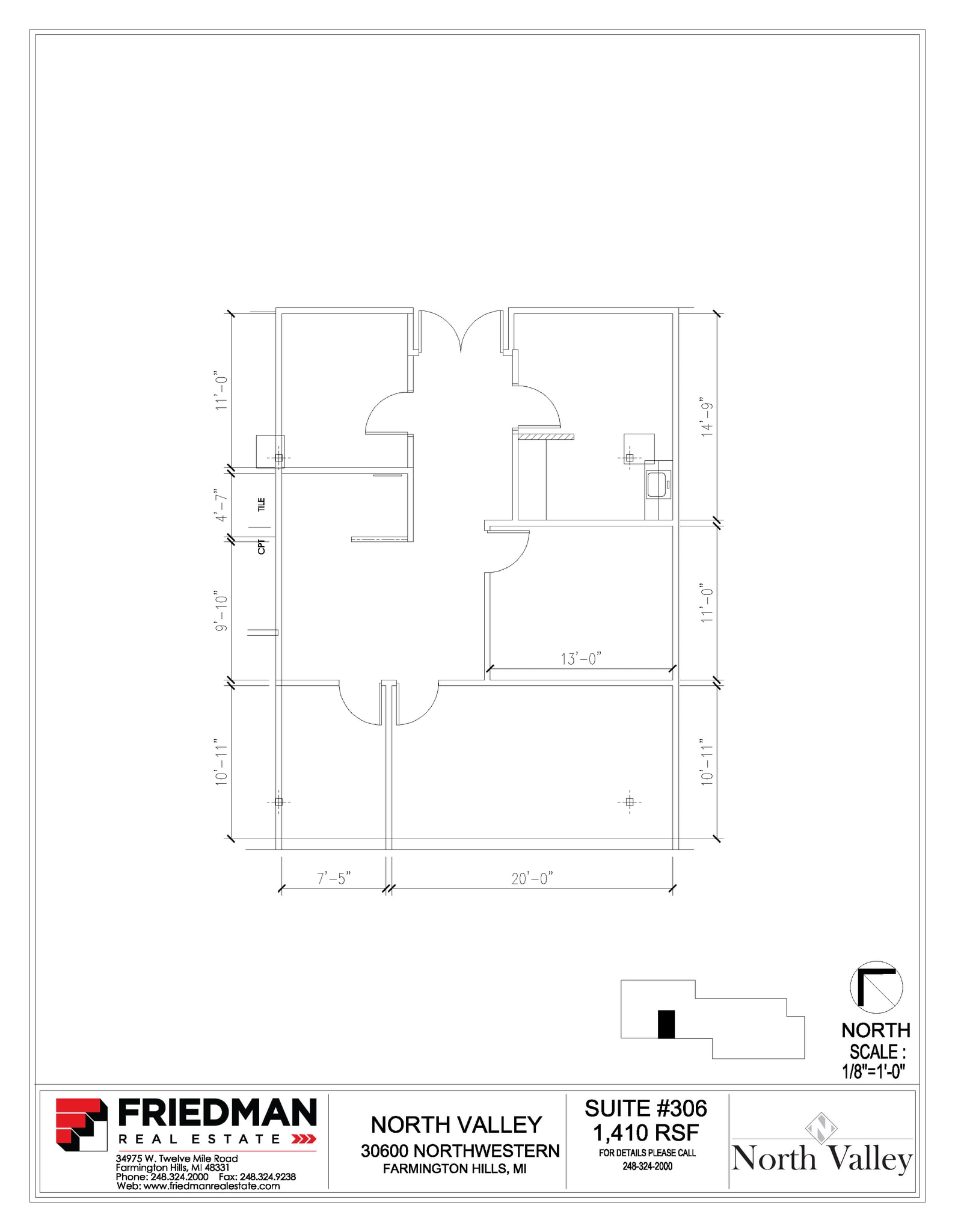 30500 Northwestern Hwy, Farmington Hills, MI to rent Floor Plan- Image 1 of 2