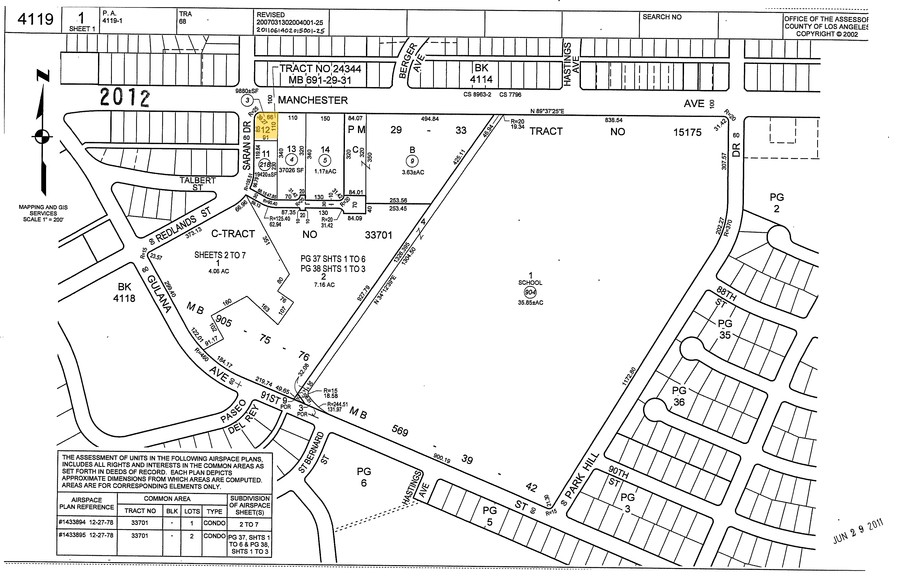 7740 W Manchester Ave, Playa Del Rey, CA for rent - Plat Map - Image 2 of 3