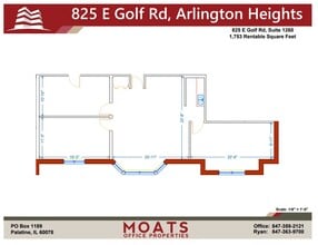 825 E Golf Rd, Arlington Heights, IL to rent Floor Plan- Image 1 of 1