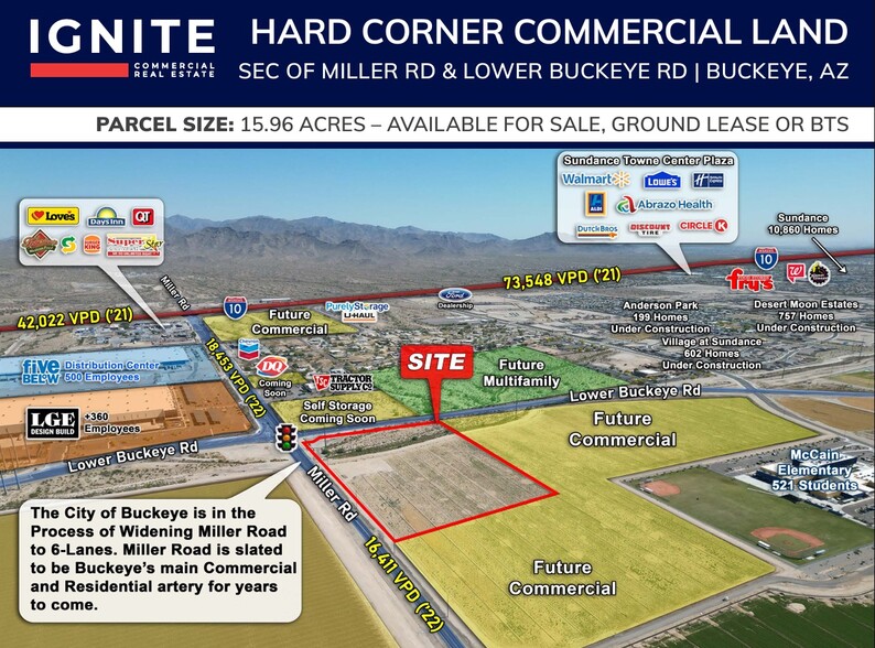 SEC of Miller Road & Lower Buckeye Rd, Buckeye, AZ for sale - Primary Photo - Image 1 of 1