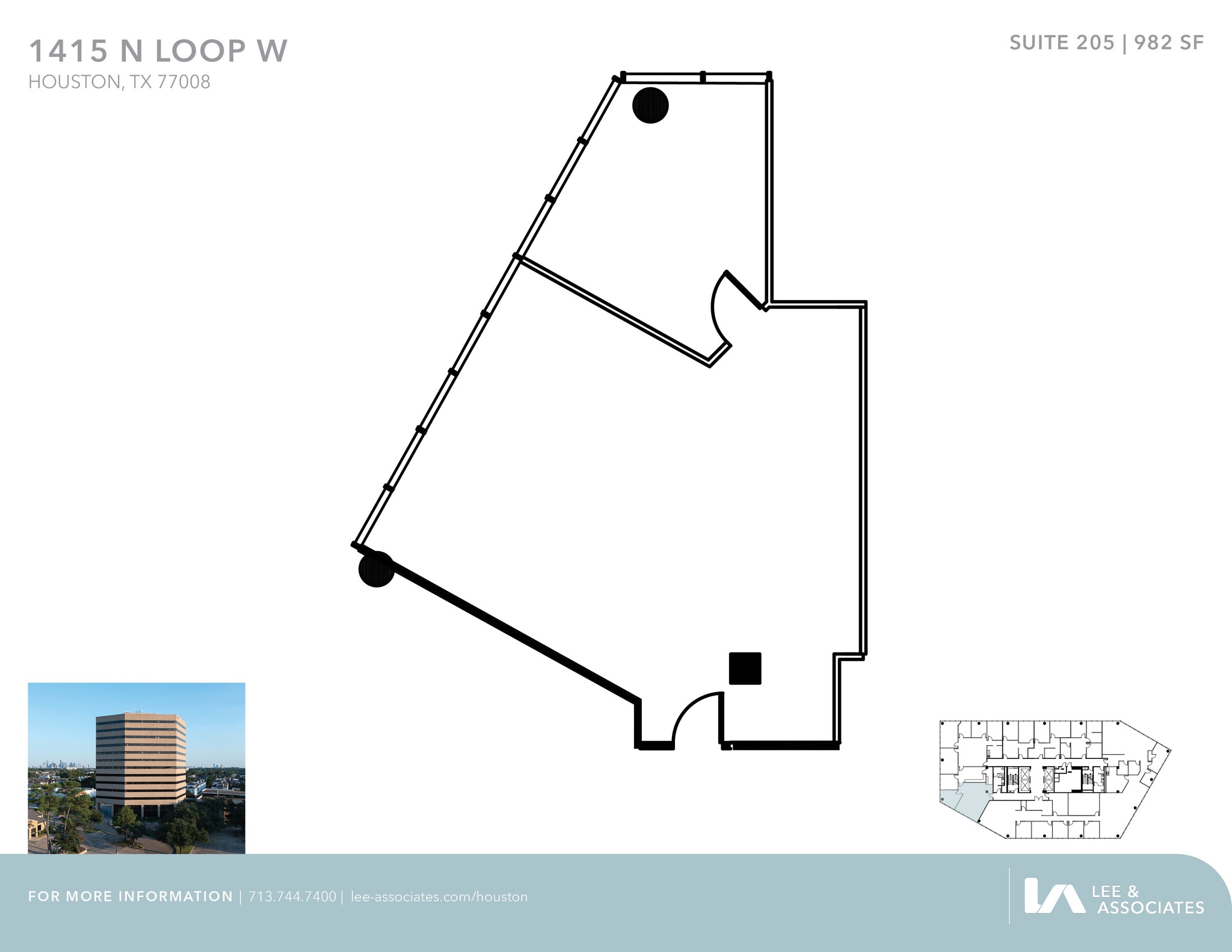 1415 North Loop W, Houston, TX to rent Floor Plan- Image 1 of 2