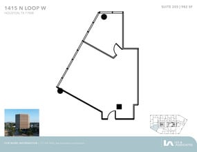 1415 North Loop W, Houston, TX to rent Floor Plan- Image 1 of 2