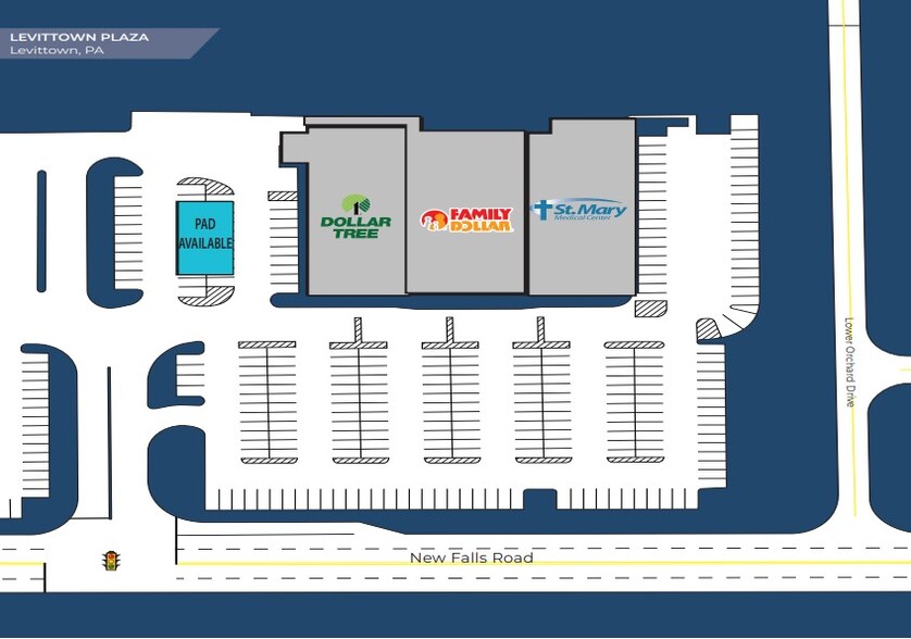 4596 New Falls Rd, Levittown, PA for rent - Site Plan - Image 2 of 2