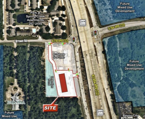 SWC Hwy 249 & Brown Road, Tomball, TX for rent - Site Plan - Image 1 of 3