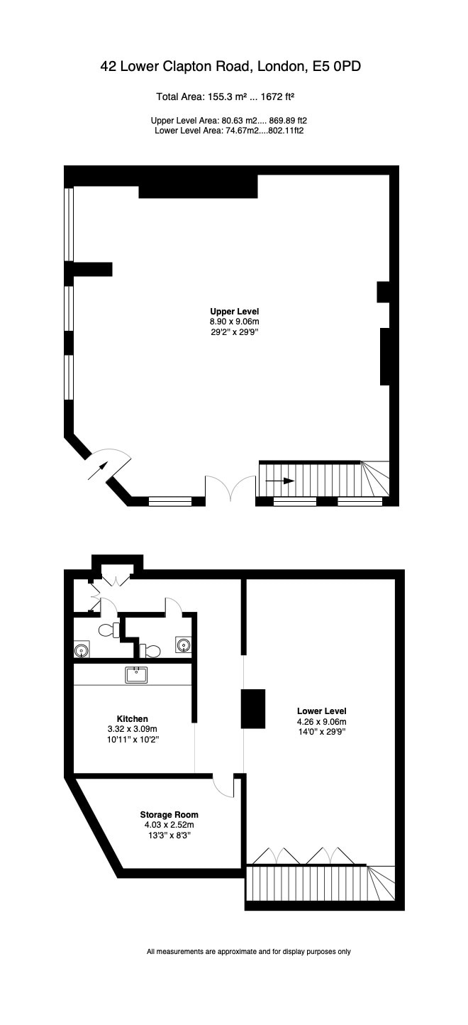 42 Lower Clapton Rd, London to rent Floor Plan- Image 1 of 3
