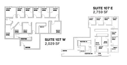 7555 E Osborn Rd, Scottsdale, AZ to rent Floor Plan- Image 1 of 2
