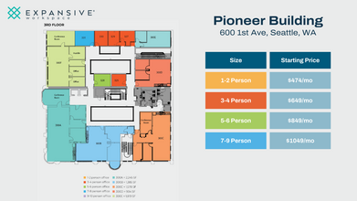 600 1st Ave, Seattle, WA for rent Floor Plan- Image 1 of 4