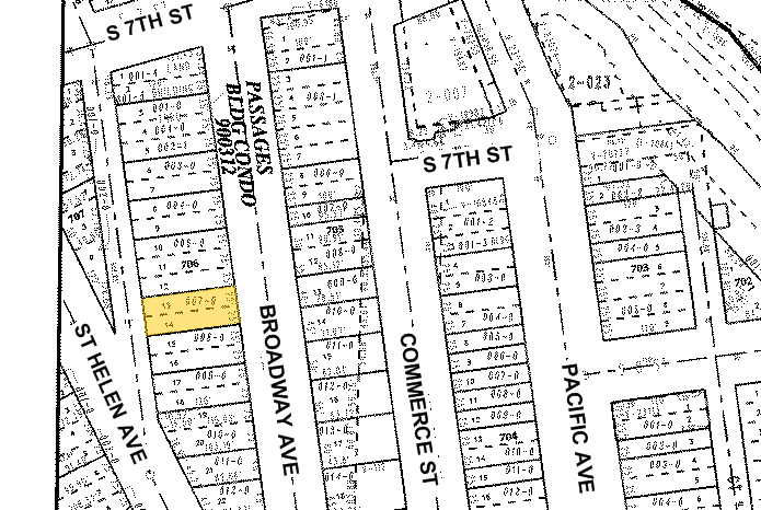 728 Broadway, Tacoma, WA for sale - Plat Map - Image 2 of 4