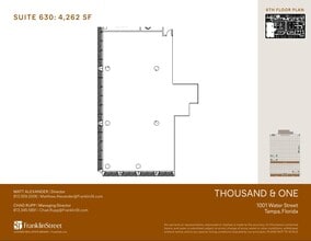 1001 Water St, Tampa, FL to rent Floor Plan- Image 1 of 1