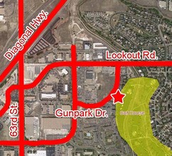 6662 Gunpark Dr, Boulder, CO - aerial  map view