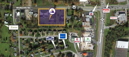 2300-2366 Shelbyville Rd, Shelbyville, KY - aerial  map view