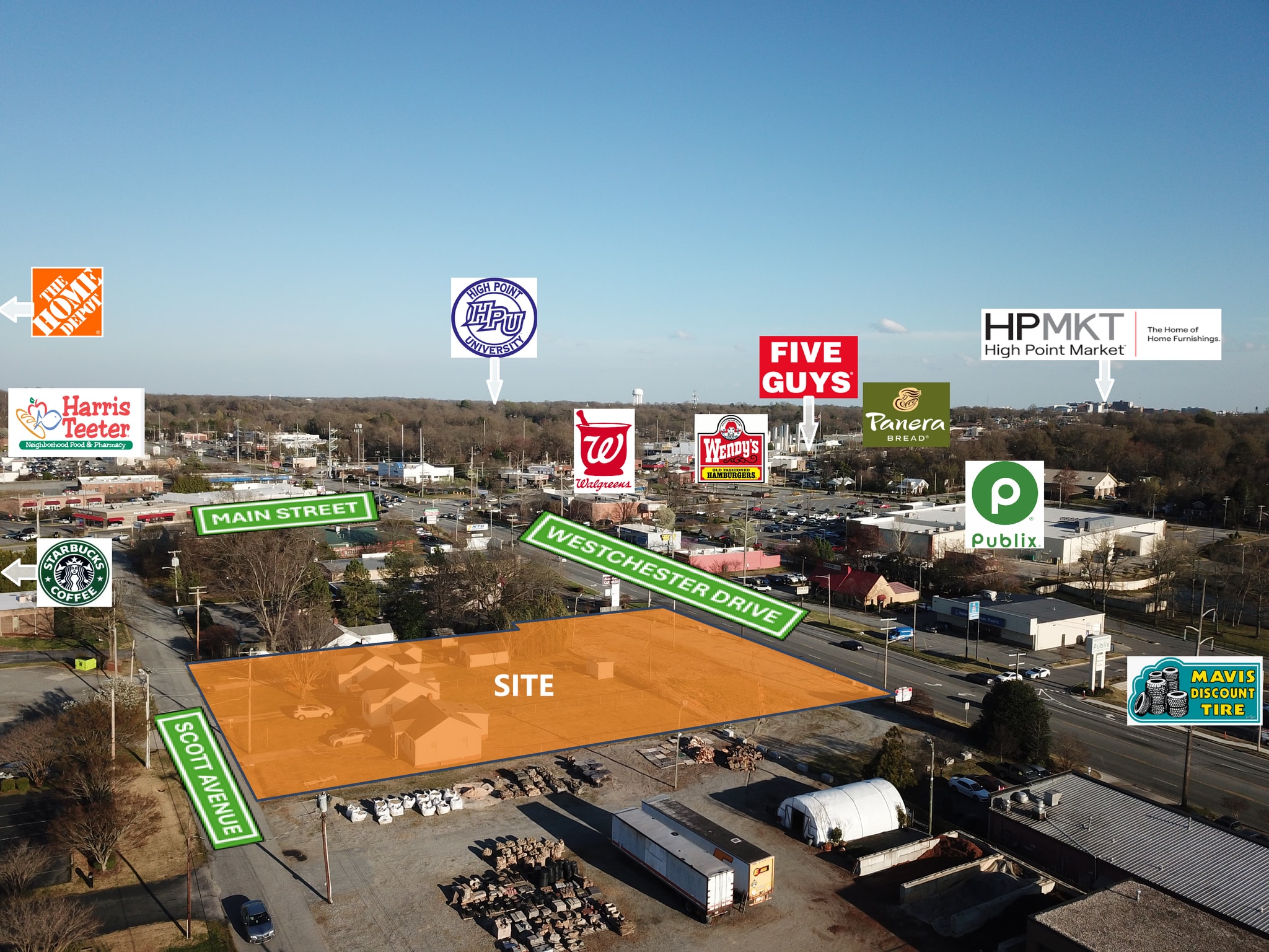 Retail Land Opportunity portfolio of 5 properties for sale on LoopNet.co.uk Aerial- Image 1 of 3
