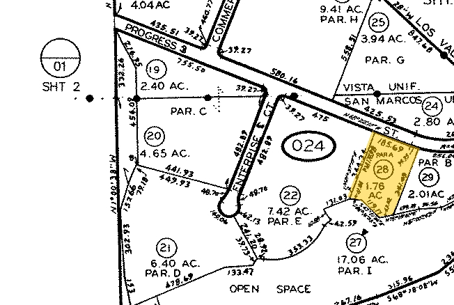 2640 Progress St, Vista, CA for sale - Plat Map - Image 2 of 12