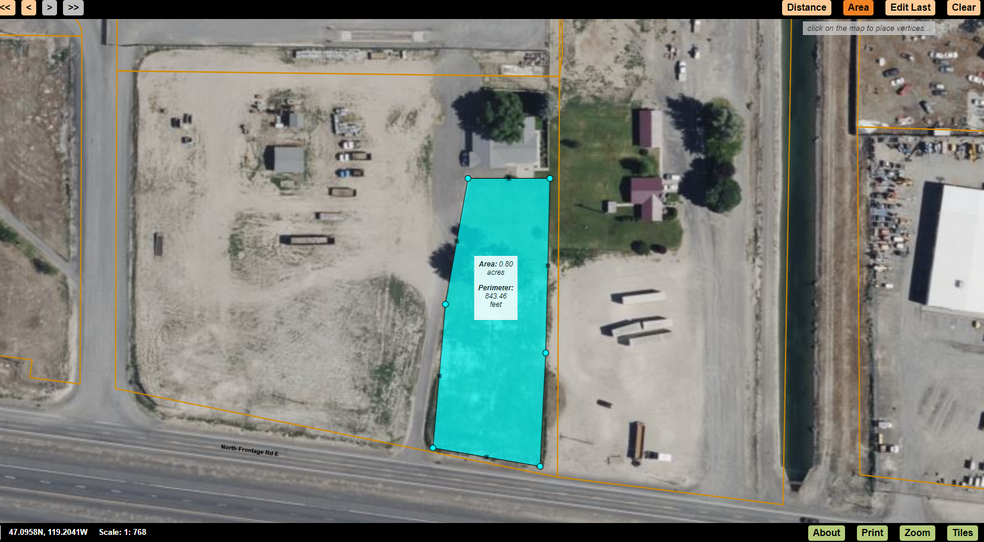 13486 N Frontage Rd E, Moses Lake, WA for rent - Aerial - Image 3 of 5