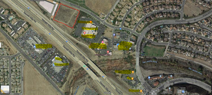 NWC Canyon Estate Drive & Summer Hill Drive, Lake Elsinore, CA - aerial  map view