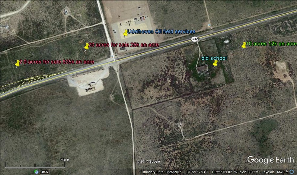 W HWY 302 And Lease Rd, Notrees, TX for rent - Aerial - Image 1 of 24