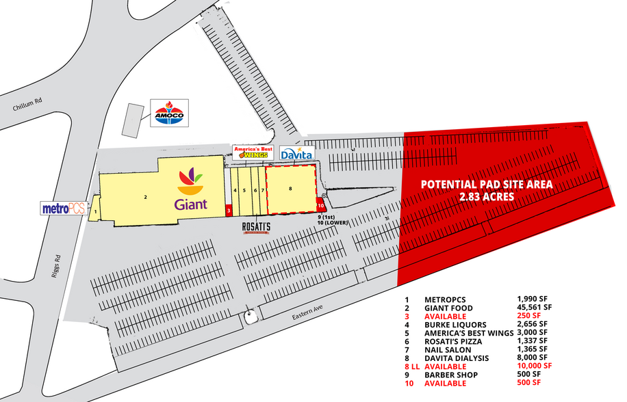 5735-5815 Eastern Ave, Hyattsville, MD for rent - Site Plan - Image 2 of 6