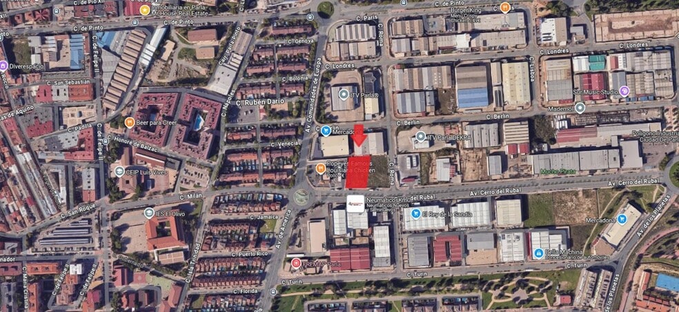 Avenida Cerro del Rubal, 3, Parla, Madrid to rent - Aerial - Image 2 of 3