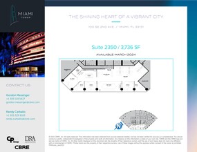 100 SE 2nd St, Miami, FL for rent Site Plan- Image 1 of 1