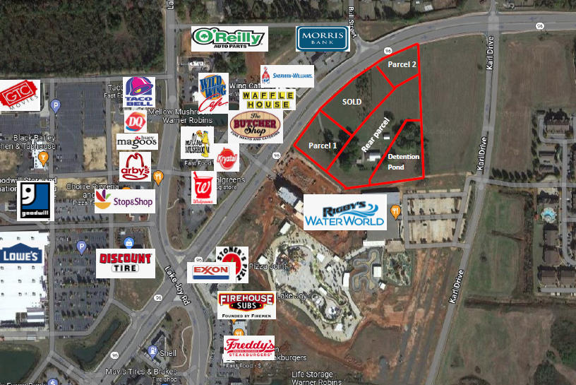 Highway 96 & Lake Joy Road, Warner Robins, GA for sale - Aerial - Image 1 of 4