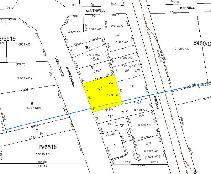 11050 Harry Hines Blvd, Dallas, TX for sale - Plat Map - Image 1 of 1