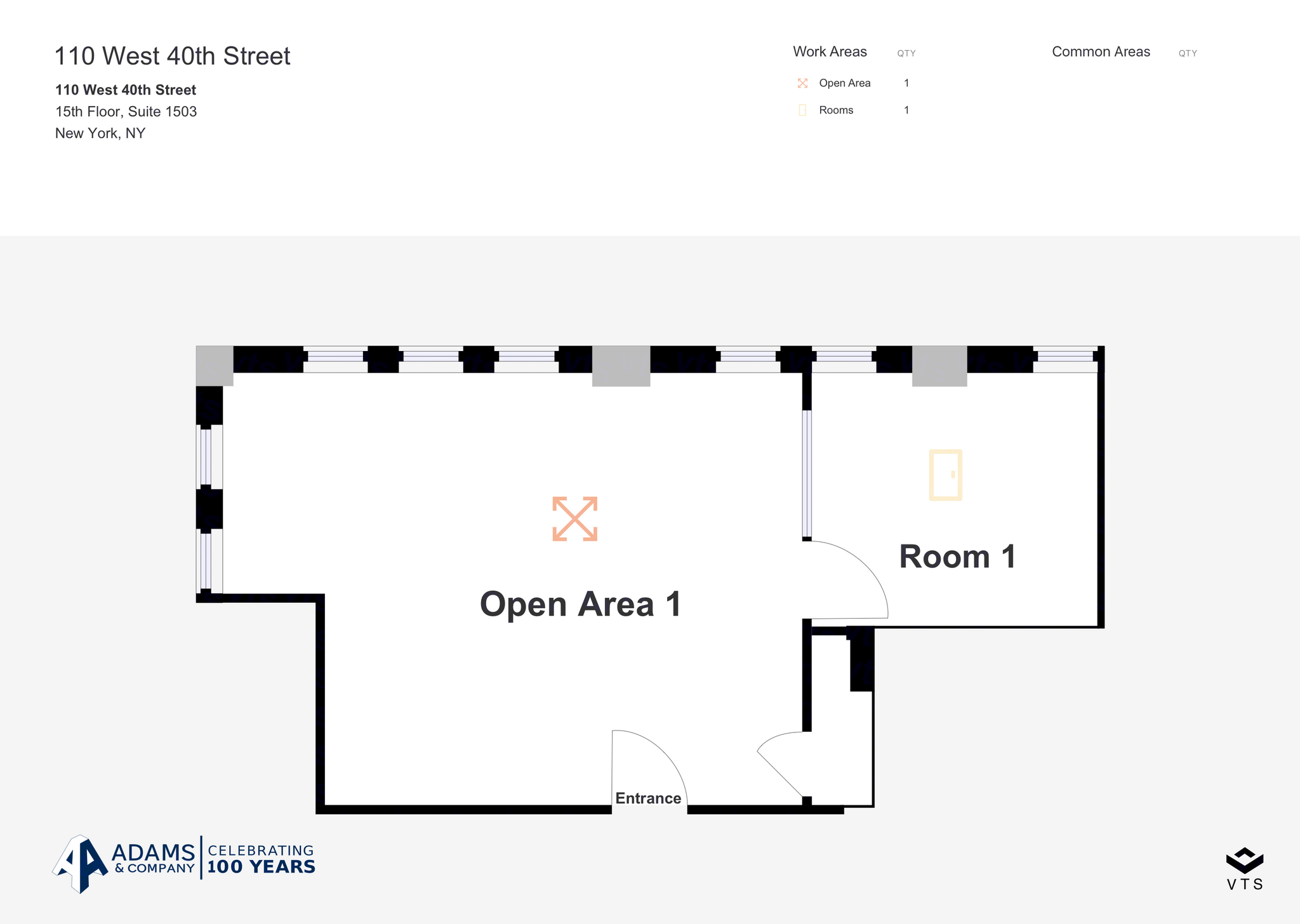 110 W 40th St, New York, NY for rent Floor Plan- Image 1 of 4