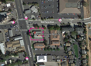 890 Petaluma Blvd N, Petaluma, CA - AERIAL  map view