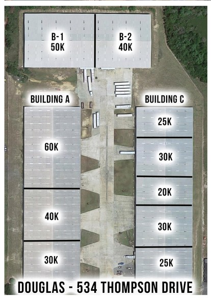 534 Thompson Dr, Douglas, GA for rent - Aerial - Image 2 of 5