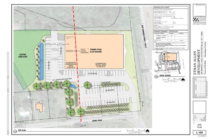 100 Dewey Ave, Fayetteville, NY for rent - Site Plan - Image 1 of 2