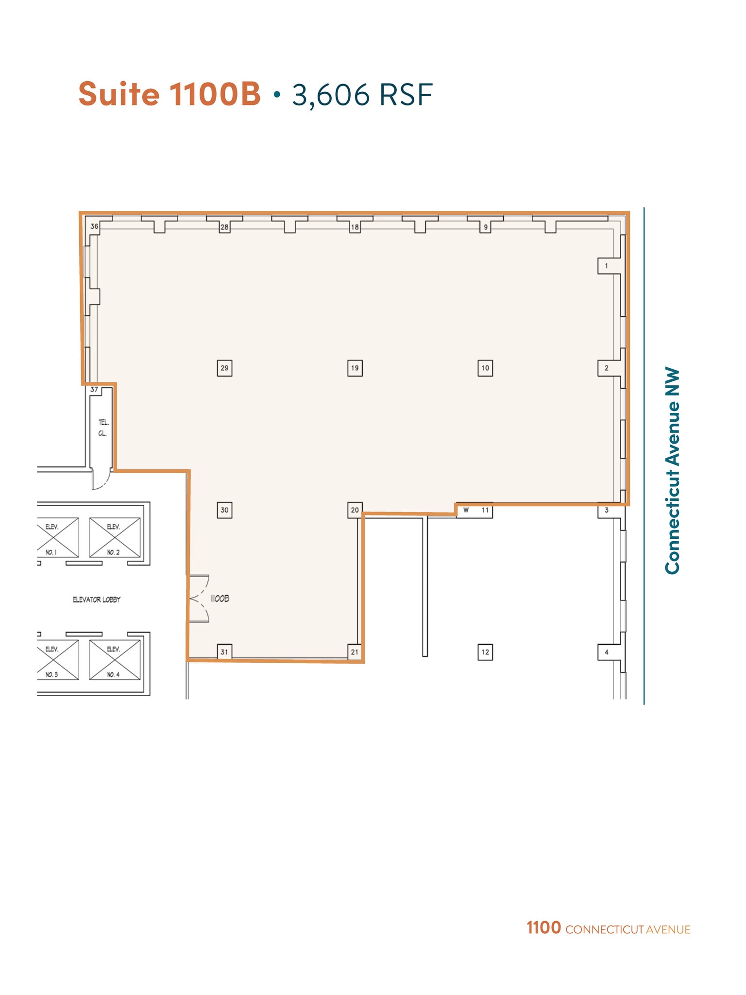 1100 Connecticut Ave NW, Washington, DC to rent Floor Plan- Image 1 of 3
