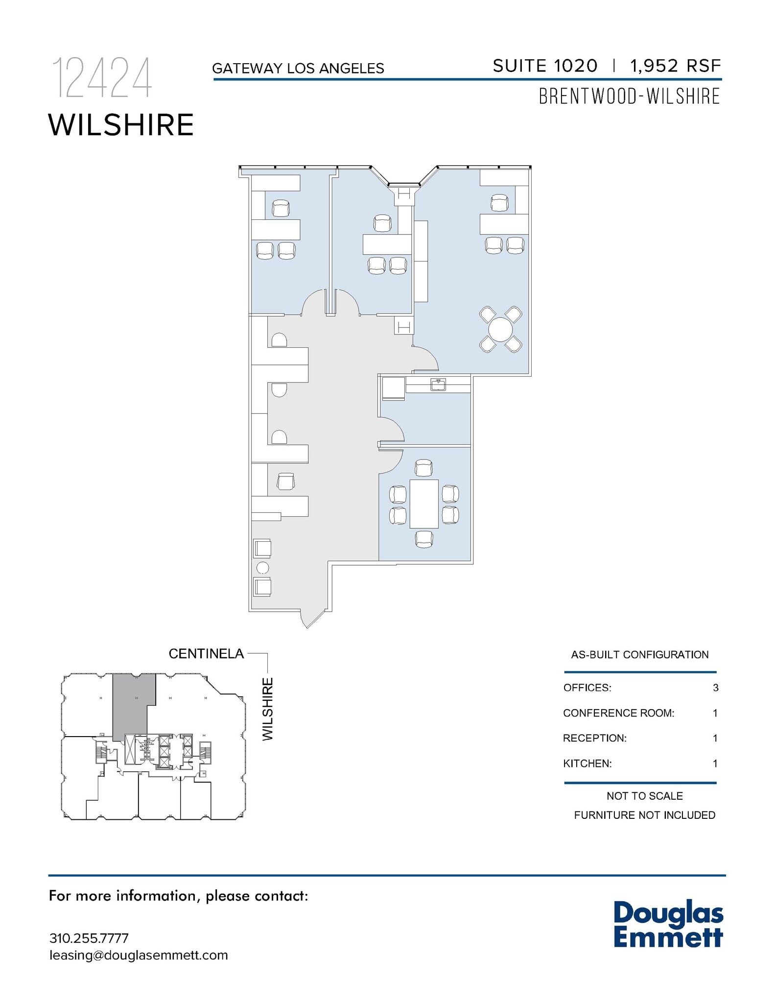 12424 Wilshire Blvd, Los Angeles, CA to rent Floor Plan- Image 1 of 1
