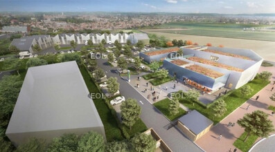 Genas - Aerial map view
