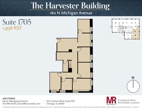 180 N Michigan Ave, Chicago, IL to rent Floor Plan- Image 1 of 8
