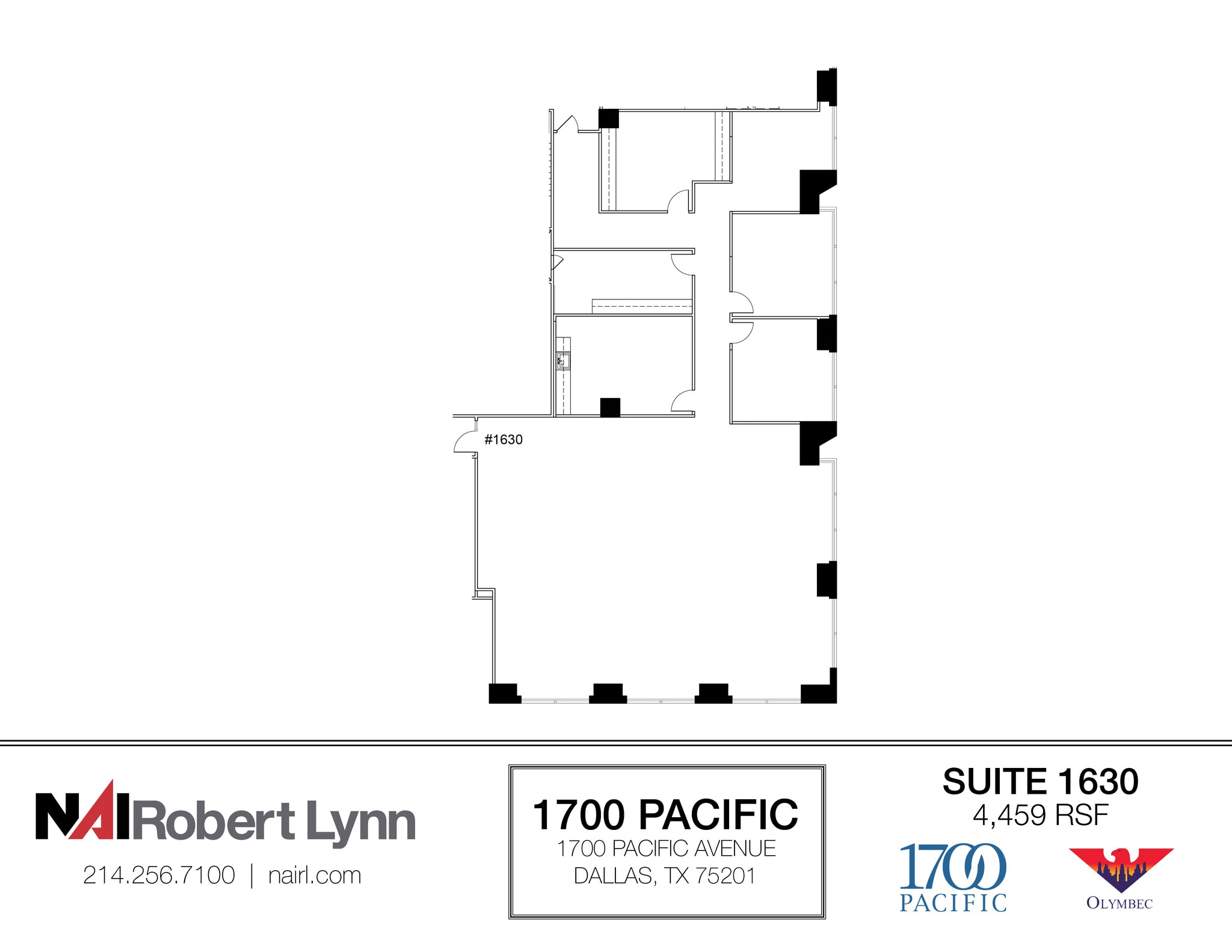 1700 Pacific Ave, Dallas, TX to rent Floor Plan- Image 1 of 1