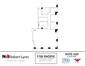 1700 Pacific Ave, Dallas, TX to rent Floor Plan- Image 1 of 1