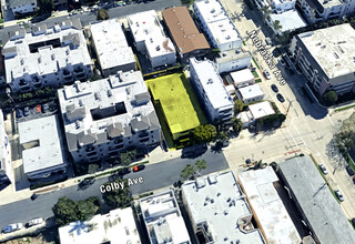 1738 Colby Ave, Los Angeles, CA - aerial  map view