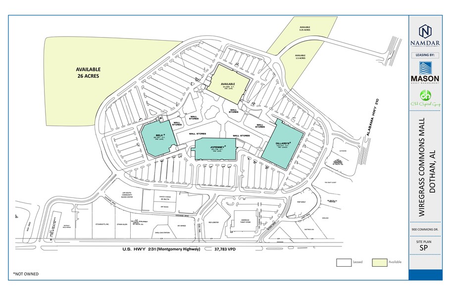 900 Commons Dr, Dothan, AL for rent - Site Plan - Image 2 of 2