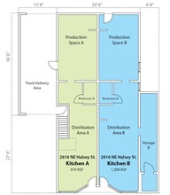 2816 NE Halsey St, Portland, OR for rent Floor Plan- Image 1 of 8