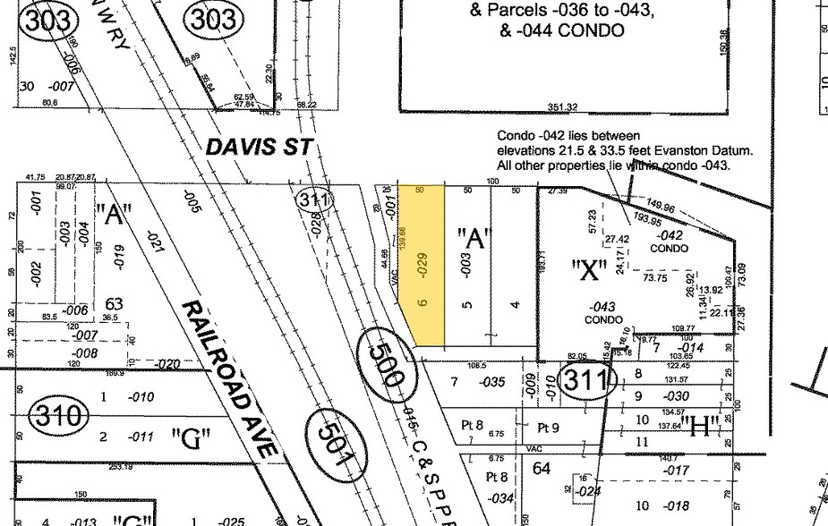 830 Davis St, Evanston, IL for rent - Plat Map - Image 2 of 5