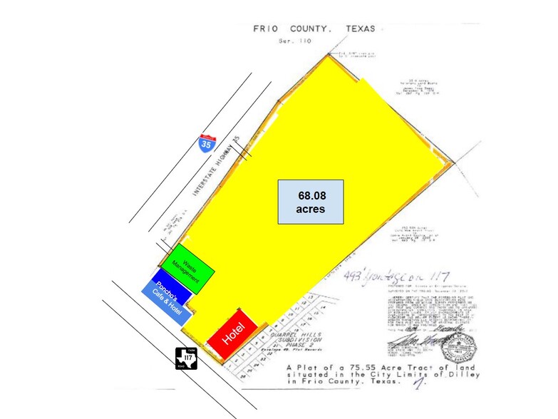 I-35 & FM Rd 117, Dilley, TX for sale - Plat Map - Image 2 of 12