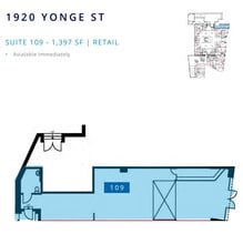 1910-1920 Yonge St, Toronto, ON to rent Floor Plan- Image 1 of 1