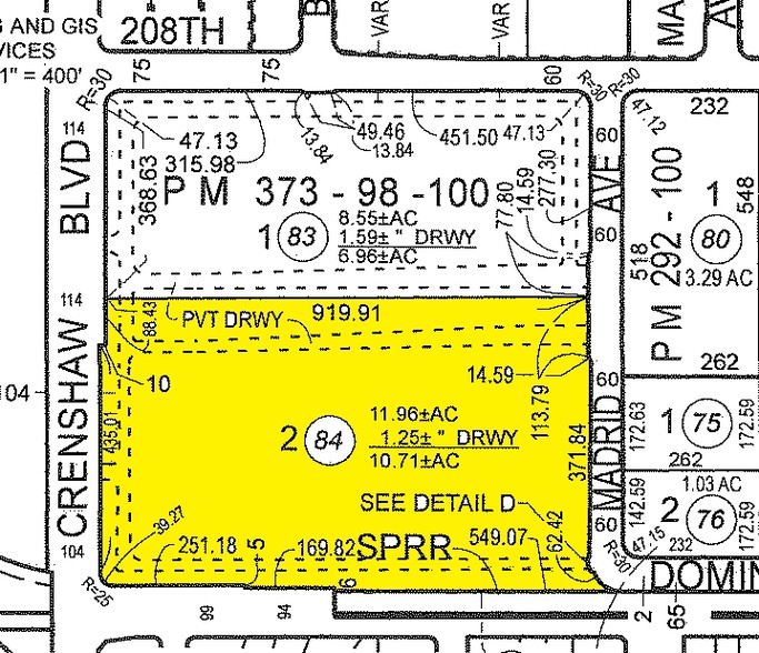 588 Crenshaw Blvd, Torrance, CA for sale - Plat Map - Image 1 of 1